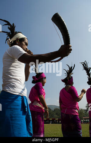 Tura, Meghalaya. Wangala festival Stock Photo