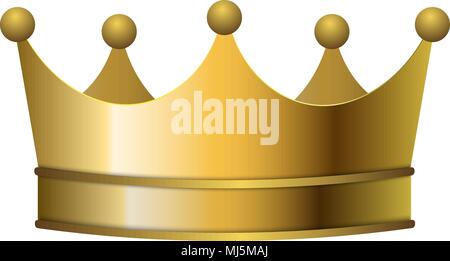 3d realistic golden crown. Vector illustration Stock Vector Image & Art ...