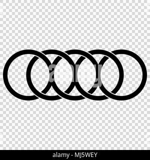 Circles, rings concept icon Stock Vector