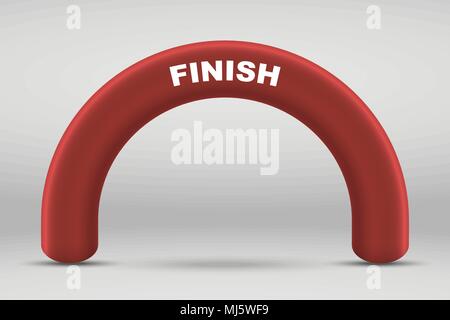 3D Inflatable finish line arch Stock Vector