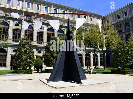 Alexander Calder sculpture, Carmen, on display in the Sabatini Garden, Reina Sofia Museum, Madrid, Spain Stock Photo