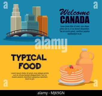 canadian culture set icons Stock Vector