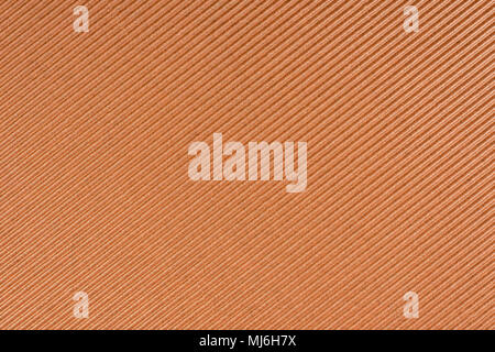 Striped embossed brown paper.Bronze paper texture background Stock Photo