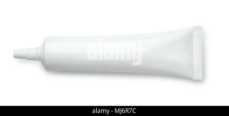 Download Blank toothpaste mockup, paste tube with paper box in 3d ... Yellowimages Mockups