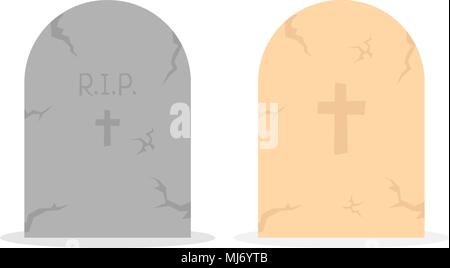 two simple tombstone icon Stock Vector