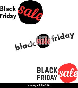simple black friday sale logo Stock Vector