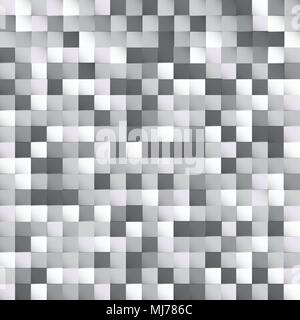 Abstract white and gray squares pattern pixel background design for print, ad, poster, flyer, cover, brochure, template, Vector illustration Stock Vector