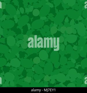 Green Circles Seamless Pattern. Stock Vector