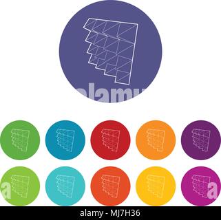 Studio insulation icon, outline style Stock Vector