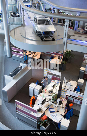 The Central Building, BMW plant in Leipzig Stock Photo