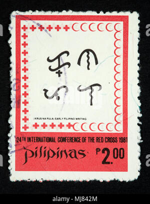 Filipino postage stamp Stock Photo