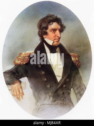 Sir James Clark Ross, 1800 – 1862.  British naval officer and explorer.  From British Polar Explorers, published 1943. Stock Photo