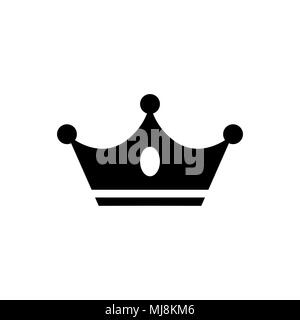 Crown Icon in flat style. Crown symbol isolated on white background. Abstract crown vector icon for your web site design, logo, app, UI. Vector illust Stock Vector