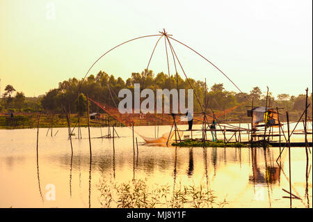 Ancient bamboo fish trap equipment of countryside, Thailand Stock Photo -  Alamy