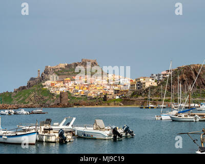 Medieval town of Castelsardo in the north of Sardinia Stock Photo