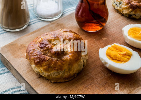 Boyoz is a Turkish pastry, associated with İzmir Stock Photo