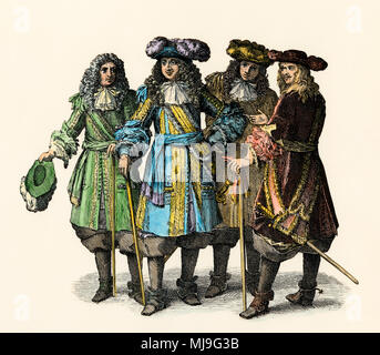 Court of Louis XIV Stock Photo - Alamy