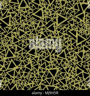 Striped Triangles Seamless Pattern Stock Vector