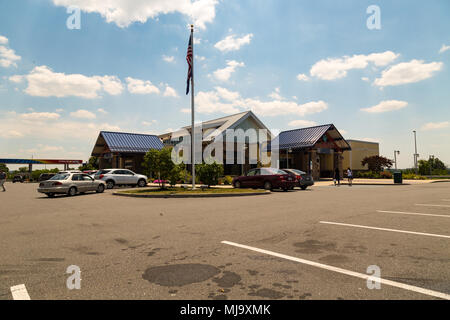 Valley Forge, PA, USA – June 20, 2016: The new rest area and travel plaza on the Pennsylvania Turnpike. Stock Photo