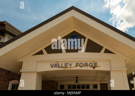 Valley Forge, PA, USA – June 20, 2016: The new rest area and travel plaza on the Pennsylvania Turnpike. Stock Photo