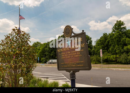 Valley Forge, PA, USA – June 20, 2016: The new rest area and travel plaza on the Pennsylvania Turnpike. Stock Photo