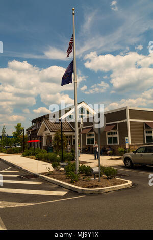 Valley Forge, PA, USA – June 20, 2016: The new rest area and travel plaza on the Pennsylvania Turnpike. Stock Photo