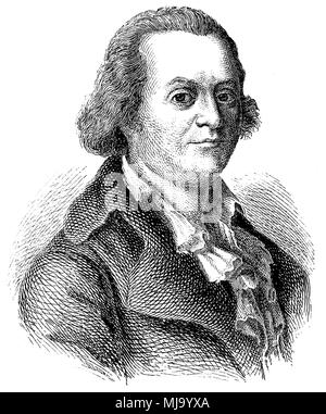 Johannes von Müller (born January 3, 1752 , died May 29, 1809 ), Stock Photo