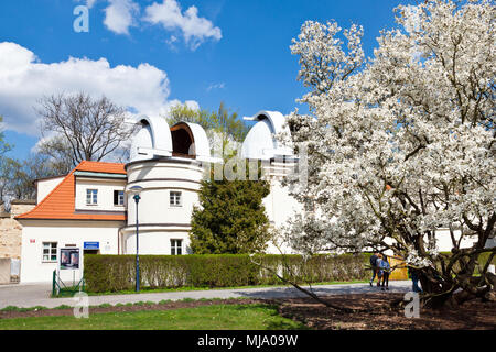 Stefanikova hvezdarna, Ruzova zahrada, Petrin, Praha, Ceska republika Stock Photo