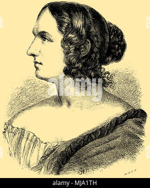 Wilhelmine Schröder- Devrient (born December 6, 1804 , died January 26, 1860 ), Stock Photo