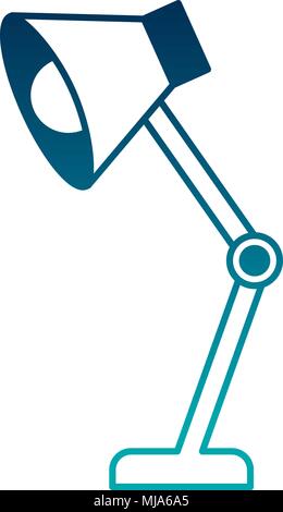 desk lamp isolated icon vector illustration design Stock Vector
