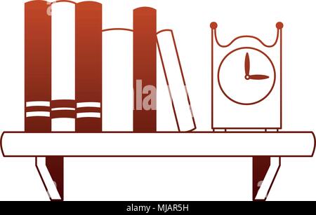 Light lamp isolated on red and orange lines Stock Vector