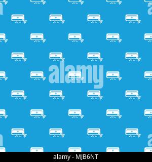Air conditioning pattern vector seamless blue repeat for any use Stock Vector