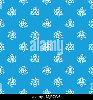 Molecule genetics pattern vector seamless blue repeat for any use Stock Vector
