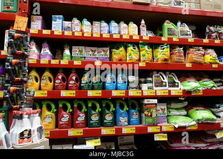 Garden products at Bunnings Warehouse in Melbourne Australia Stock Photo
