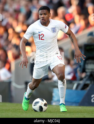 England's Vontae Daley-Campbell during the UEFA European U17 Championship, Group A match at the Proact Stadium, Chesterfield. PRESS ASSOCIATION Photo. Picture date: Friday May 4, 2018. See PA story SOCCER England U17. Photo credit should read: Nick Potts/PA Wire. Stock Photo
