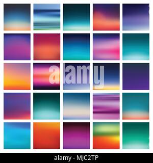 abstract colorful smooth blurred vector backgrounds for design .  illustration Stock Vector