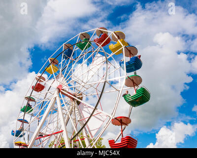 Ferris wheel at funfair or travelling carnival during Admiralty Days in Dokkum, Friesland, Netherlands Stock Photo