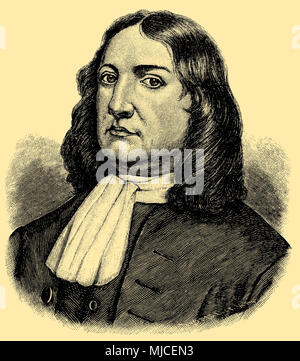 William Penn (born October 14, 1644 , died July 30, 1718 ), Stock Photo