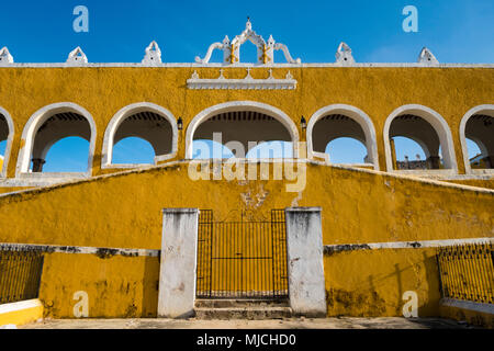 The ex convent San Antonio de Padua in Izamal, Yucatan, Mexico Stock Photo