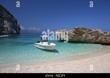 Beach in the bay Cala Mariolu, Golfo di Orosei, East sardinia, Sardinia, Italy, Europe,