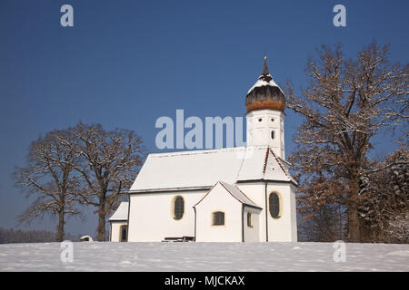 Chapel 'Hubkapelle' in Penzberg, Upper Bavaria, Bavaria, Germany, Stock Photo
