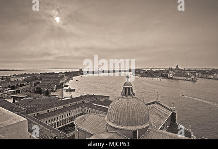 Italy, Venice, Canal della Giudecca, Basilica di San Giorgio Maggiore Stock Photo