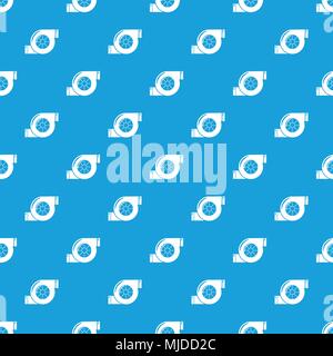 Air filter pattern vector seamless blue Stock Vector