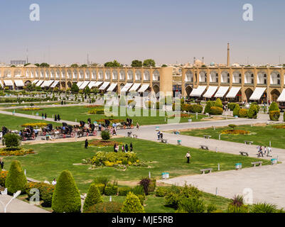 Meiden-e Imam in Isfahan, one of the biggest squares of the world Stock Photo