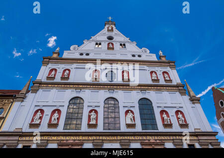 St. Michael Kirche (church) in Neuhauserstrasse, Munich, Bavaria, Germany, Europe Stock Photo