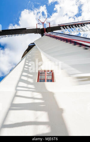 The Dutch windmill in Årsdale (built in 1877), Europe, Denmark, Bornholm, Stock Photo