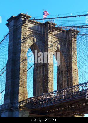 The Brooklyn Bridge in New York City Stock Photo