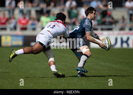 Sale Sharks v Leicester Tigers, Manchester, UK - 14 May 2023 Dan Cole of Leicester  Tigers during