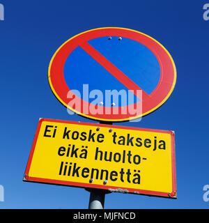 No Taxi Parking Road Sign Stock Photo - Alamy