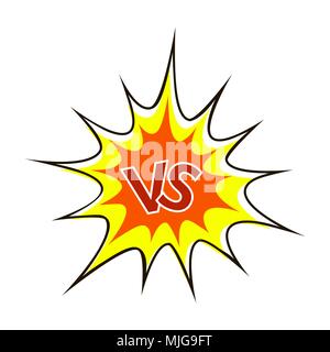 Concept of Confrontation, Together, Standoff, Final Fighting. Versus VS Letters Fight Background Stock Vector
